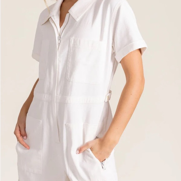 S’EDGE ALICIA ROMPER WHITE DENIM SZ XS - Picture 4 of 5